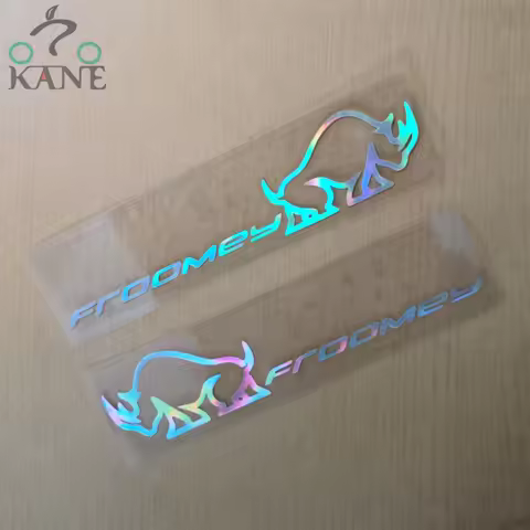 2pics/set 100mmX22mm Bicycle Frame Stickers Cycling Decals Reflective Decorative Decals DH No Backgr