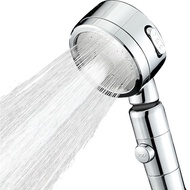 Three-speed Universal Booster Pressurized Shower Head High Pressure One-button Water-stop Handheld S