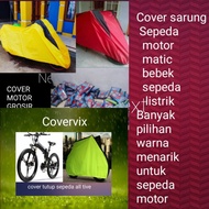 cover sarung pelindung sepeda/ sarung motor bebek matic sepeda listrik - hijau sepeda dewasa