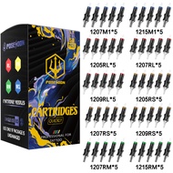 POSEIDON Tattoo Needles, V5 Tattoo Cartridges Needles RL/RS/RM/M1 Mix Size 50pcs/Box,Disposable Tatt