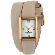 KATE SPADE WOMEN'S COOPER WRAP LEATHER WATCH,BEIGE