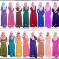 🔥CLEARANCE STOCK JUBAH MUSLIMAH BASIC PLAIN JUBAH UMRAH XS-5XL