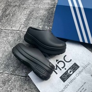 [Genuine] - Mule Adifom Stan Smith Shoes - All Black - Code: IE4626