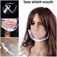 Transparent plastic mouth cover face Shield mask hygienic mouth mask transparent micaBENING
