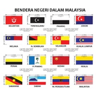 Days Sport Bendera Negeri2 Dalam Malaysia (Kecil) Iron On Sticker | HD Heat Press Logo Lencana | Sma