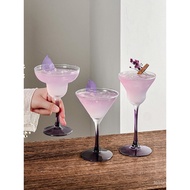 Ins High-value Purple Goblet Household Light Luxury Girls Slightly Drunk Champagne Glass Martini Coc