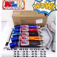 Y15ZR 135LC 5S NLK RACING EXHAUST PIPE 32MM 35MM 38MM TEMBAT BULAN