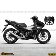 Winner X V2 Car Team Super Cool Red Black White Car | WNX39 | Win 150 Motorcycle Removable Decal Sti