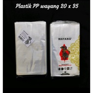 Clear PP Wayang Plastic Bag Size 5x8 6x10/ 7x12/ 8x12/ 10x15/ 10x20/ 12x16/ 15x20/ 15x30/, Peanut Pl