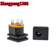 10PCS DC Power Socket DC-015 Jack 5.5X2.5MM Square Panel Mounting 5.5X2.1MM 5.5*2.1 mm DC Socket Con