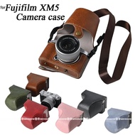 For Fujifilm X-M5 Camera Bag Pu Leather Camera Case Pouch Cover Fujifilm XM5 Casing Camera Accessori