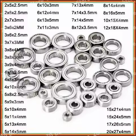 4pcs Miniature Ball Bearings 3x6x2.5 4x7x2.5 4x8x3 5x8x2.5 5x10x4 5x11x4 6x12x4 8x12x3.5 10x15x4 12x