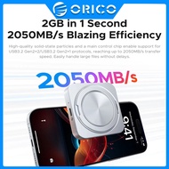 ORICO Magnetic PSSD External Disk for iPhone 16 15 Pro/Max Up To 2000MB/s 4K ProRes HDR Record Store