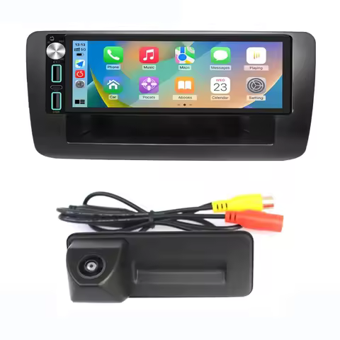 Android Auto car radio wireless Bluetooth Carpaly GPS RDS FM Navigation+HD rear view camera for Audi