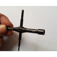MULTI TOOLS PROJECT D SOCKET WRENCH (LOCNUT 4.0 4.5 M2 HEX AND M2 + SCREW)