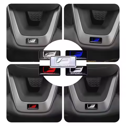 Auto Interior Emblem Car Steering Wheel Metal Sticker For Lexus RX300 RX350 IS250 ES350 LX570 ES ISF
