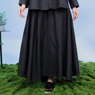 Nobby Kaely Skirt Rok Bawahan Casual Wanita Bahan Denim Fodia