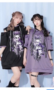 Noemie x kuromi 紫色衛衣連身裙 yd