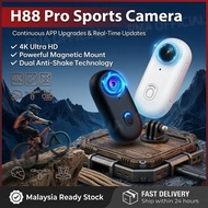 4K/WIFI🔥 Vlog Action Camera H88 Pro Magnetic Thumb Sports Camera / Portable Waterproof Shockproof Go