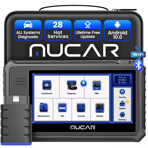 Global Version MUCAR VO6 OBD2 Scanner CANFD All Systems Diagnostic 28 Reset Sevice Auto VIN Scan 32G