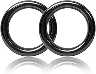 Ganzoo O-Ring Metal for Dog Lead, 25 mm Inner Diameter, Pack of 2, Steel Ring, Alloy Steel, Rustproo