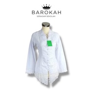 Kebaya kutu baru putih encim Sekolah SD SMP SMA GURU putih