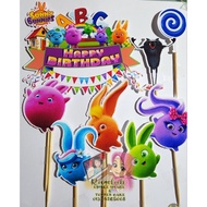 Topper CAKE  Sunny Bunnies Birthday 🎂 | Custom Nama & Umur | Cake Decoration Topper Kek Kanak-Kanak 