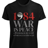 George Orwell 1984 T-Shirt War Is Peace Freedom Is Slavery Ignorance Is Strength