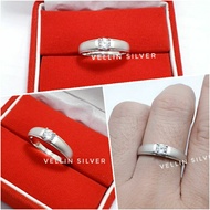 925 SILVER RING GENUINE WHITE GOLD PLATED MEN'S RING/ WOMEN'S RING 925 SILVER DOFF RING