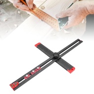 Drilling Positioning Ruler  Aluminium Alloy Body 60cm 0-90° Adjustable Woodworking T Square for Door