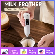 Pengadun Elektrik Mini Frother Kopi & Telur | Handheld Milk Frother Rechargeable Egg Beater untuk La