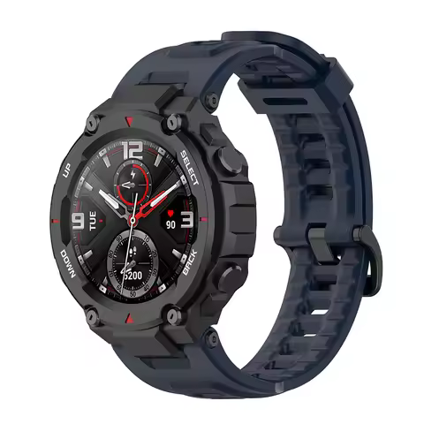 Silicone Watch Strap Band for Huami Amazfit T-Rex Pro/Amazfit T-Rex (Blue)