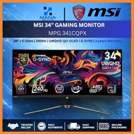 MSI MPG 341CQPX QD-OLED GAMING MONITOR ( 34" UWQHD OLED / 0.03MS / 240HZ / G-SYNC COMPATIBLE / HD MI