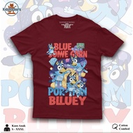 BLUEY 1 COMBED CHILDREN'S T-SHIRT, UNISEX SHORT-SLEEVED CHILDREN'S CLOTHES