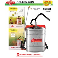 Golden Agin Tung Ho SA-16 Stainless Knapsack Sprayer ( Tungho ) •khm megatools•