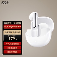 QCY AilyBuds Pro 真无线蓝牙耳机 半入耳主动降噪 游戏运动音乐耳机 高解析音质 小Q豆 白色