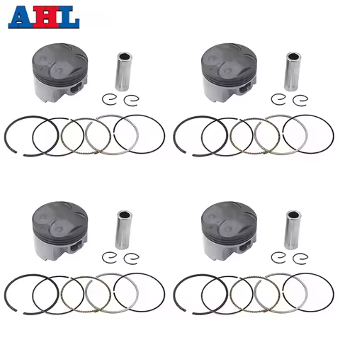 Motorcycle STD ~ +100 56mm 56.25mm 56.50mm 56.75mm 57mm Piston & Rings Kit For YAMAHA FZR400RR SP 3T