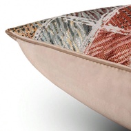 1pc High-Precision Jacquard Nordic Colorful Plaid Decorative Pillow Cover, Modern Striped Jacquard D