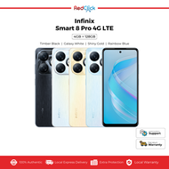 Infinix Smart 8 Pro 4G LTE (4GB+128GB) Original Infinix Malaysia Set