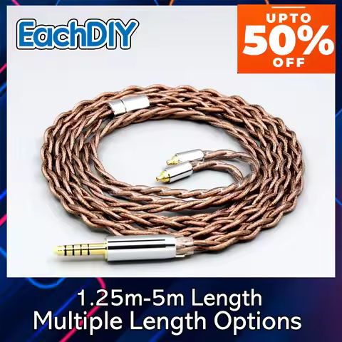 7n Pure Silver Graphene Shield 99% 24k Gold Earphone Cable For Sennheiser ie200 IE300 ie600 IE900 LN