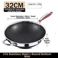 Non-Stick Honeycomb Wok Pan