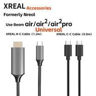 Kunyun Xreal อุปกรณ์เสริม XREAL สาย H-C XREAL สาย C-C Xreal สาย HDMI เป็น USB-C ใช้ได้กับชนิด C Beam, Macbooks