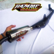 Exhaust Original R474MF Nlg Force1 Alfa Sigma satria Standard Racing Shield Doff
