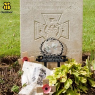 2Pcs Acrylic Remembrance Graveside Plaque Tombstone Plaque Stake for Outdoor Lawn Yard Garden SHOPSK