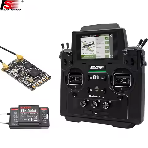 Flysky FS-PL18 Paladin 2.4G 18CH Radio Transmitter with FS-FTr10 FS-FTr16S Receiver for RC FPV Racin