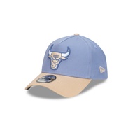 New Era หมวกรุ่น Chicago Bulls Blueberry Cream 2-Tone Oat Milk Visor Iris Flower 9Forty Af Cap