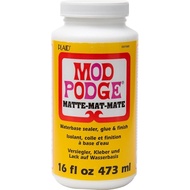 Mod Podge Waterbase Sealer, Glue and Finish (16-Ounce), CS11302 Matte Finish, 1 Pack AN36