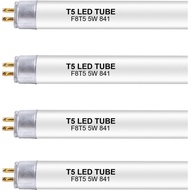 12 Inch F8T5/CW LED Replacement Bulbs, 4100K Cool White, T5 LED 5 Watts Replace Fluorescent Bulb wit