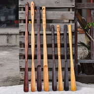 Solid wood shoe horn shoe horn Super long handle lift tool Horn shoes Cotton swab/horn shoes Horn sh