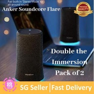 Soundcore Flare Portable Bluetooth 360° Speaker by Anker [2-Pack]